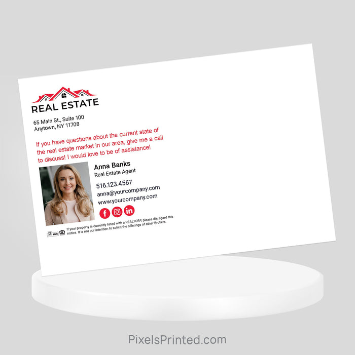 Independent real estate Thanksgiving cheat sheet postcard PixelsPrinted