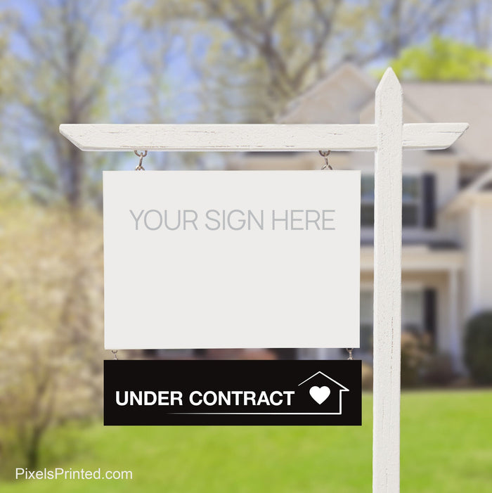 independent real estate under contract sign riders PixelsPrinted