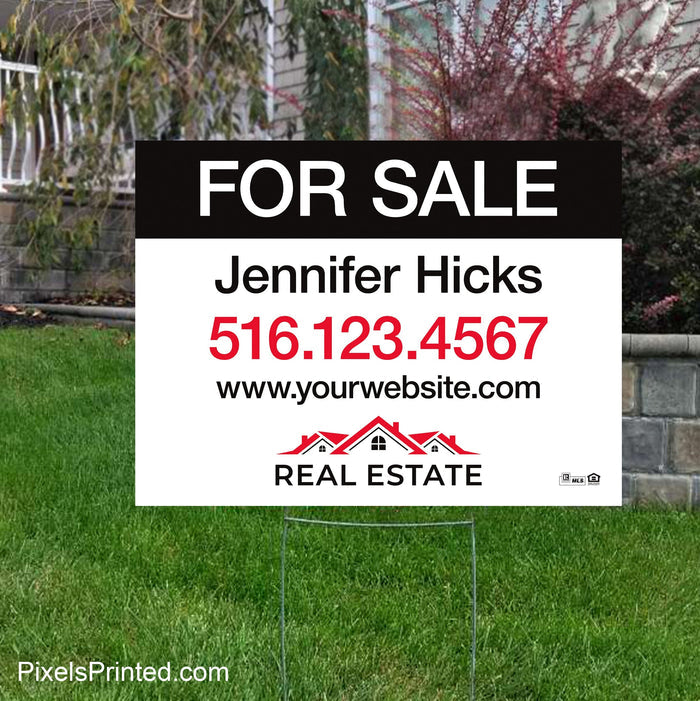 Independent real estate yard signs yard signs PixelsPrinted