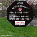 Independent real estate your neighborhood agent sign yard signs PixelsPrinted