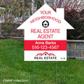 Independent real estate your neighborhood agent sign yard signs PixelsPrinted