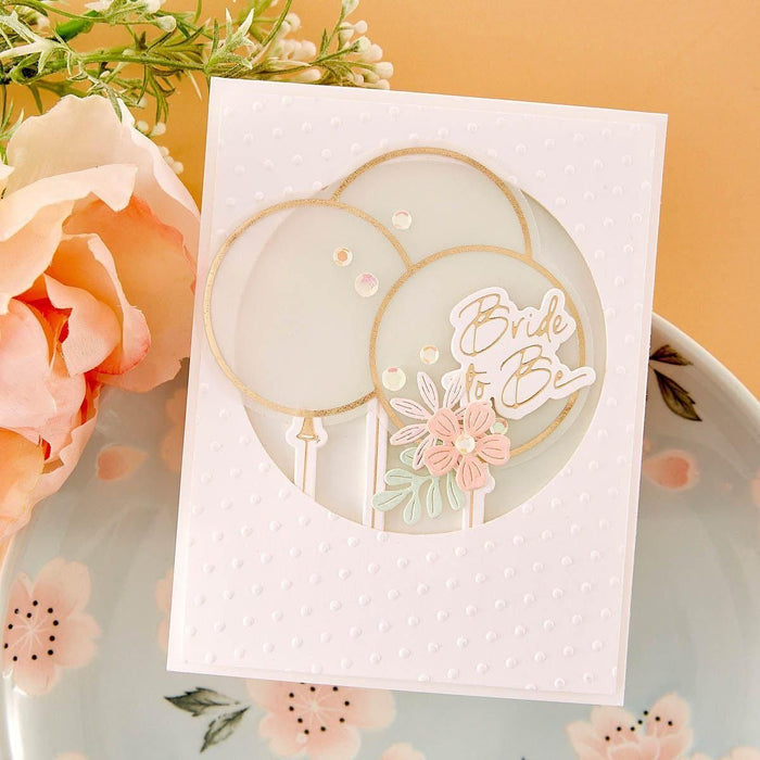 It's My Party Glimmer Sentiments Hot Foil Plate & Die Set