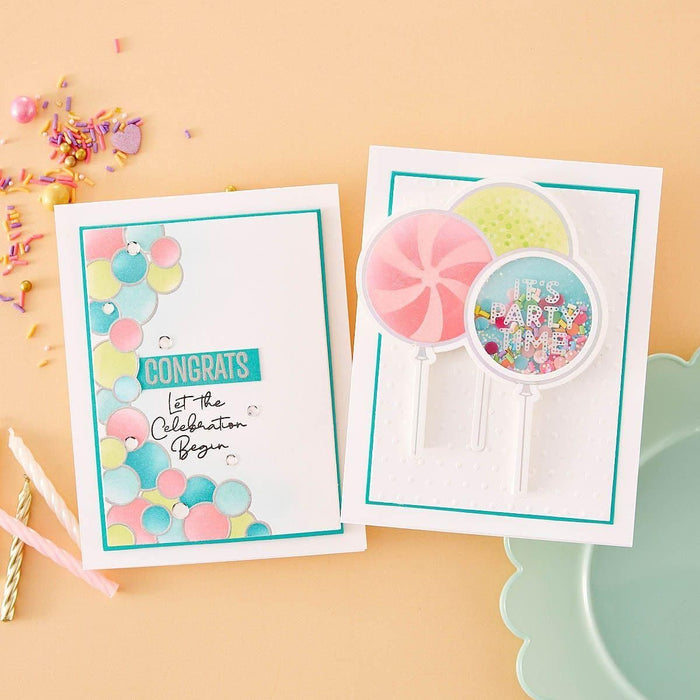 It's My Party Glimmer Sentiments Hot Foil Plate & Die Set