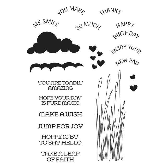 Jump for Joy Sentiments Clear Stamp Set