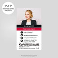 Keller Williams business card magnets PixelsPrinted