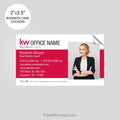 Keller Williams business card stickers PixelsPrinted