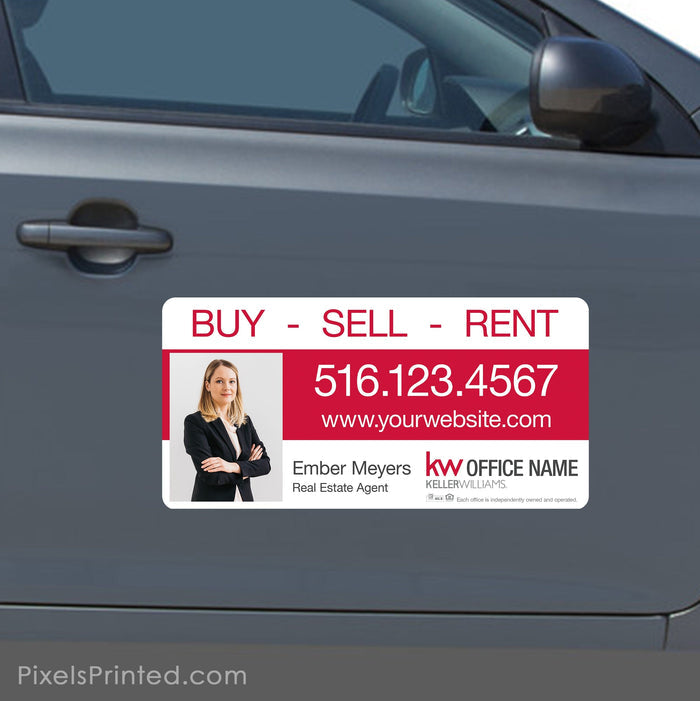 Keller Williams car magnets PixelsPrinted