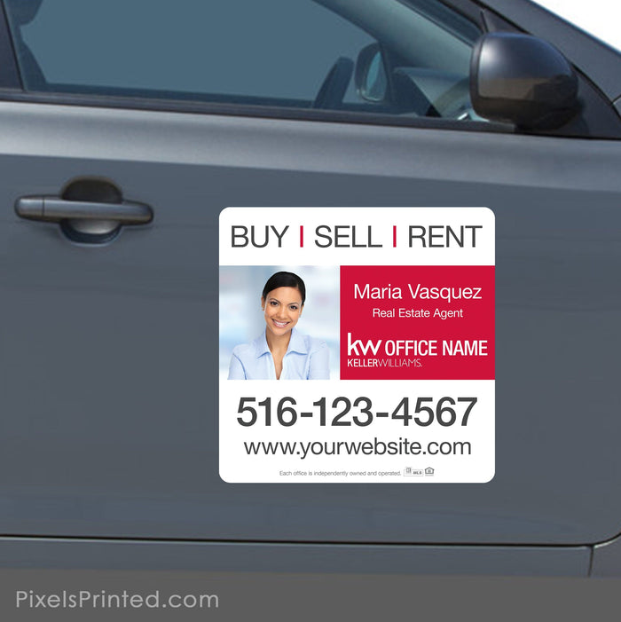 Keller Williams car magnets PixelsPrinted