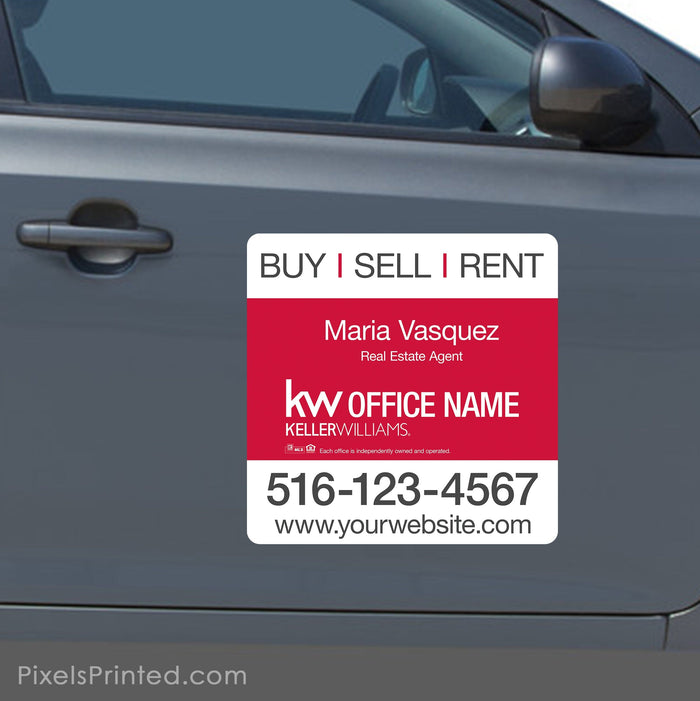Keller Williams car magnets PixelsPrinted