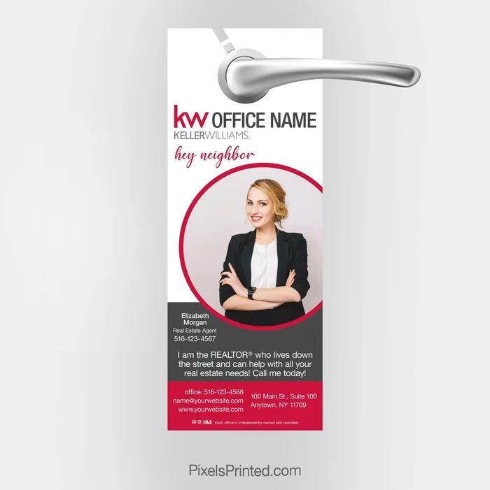 Keller Williams door hangers PixelsPrinted