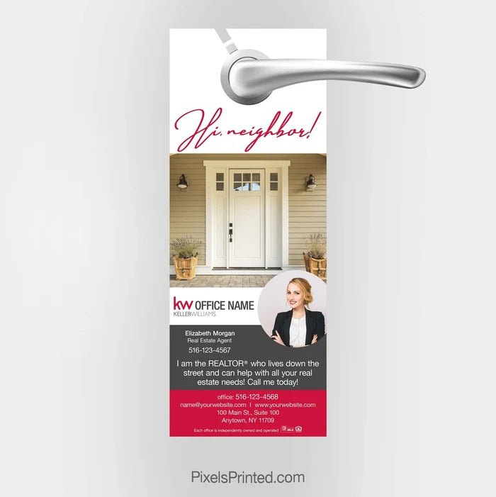Keller Williams door hangers PixelsPrinted