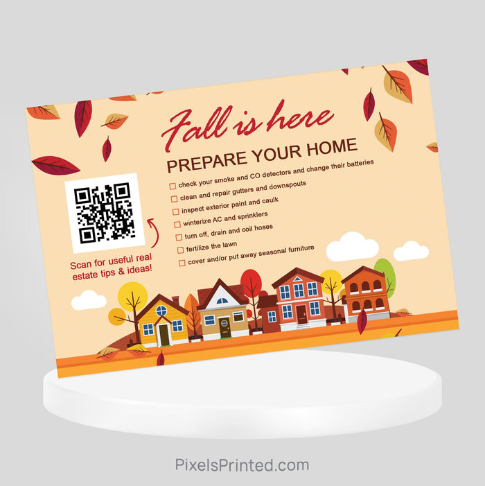 Keller Williams Fall Maintenance postcards PixelsPrinted