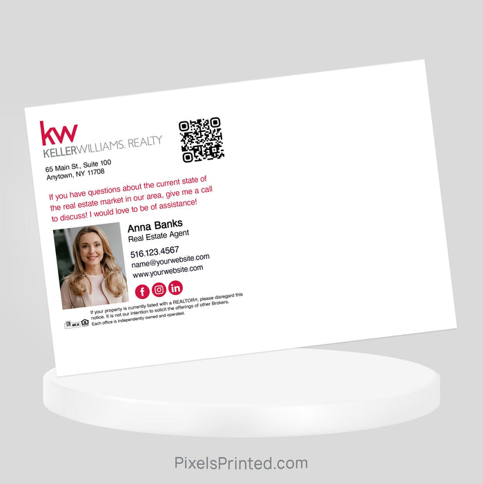 Keller Williams Fall Maintenance postcards PixelsPrinted