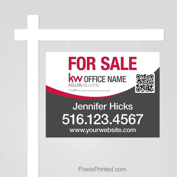 Keller Williams real estate for sale sign panels