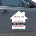 Keller Williams house shaped car magnets PixelsPrinted