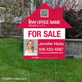 Keller Williams house shaped yard signs yard signs PixelsPrinted