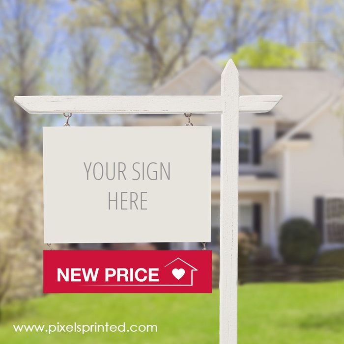 Keller Williams new price sign riders PixelsPrinted