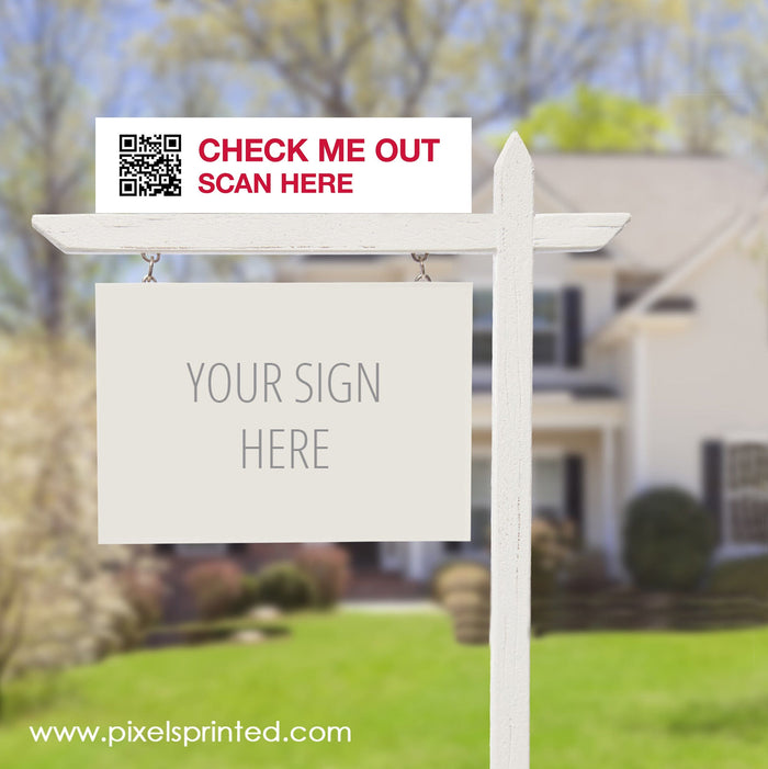 Keller Williams QR code sign riders PixelsPrinted