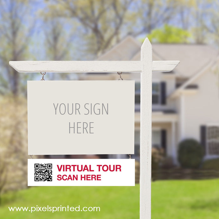 Keller Williams QR code sign riders PixelsPrinted