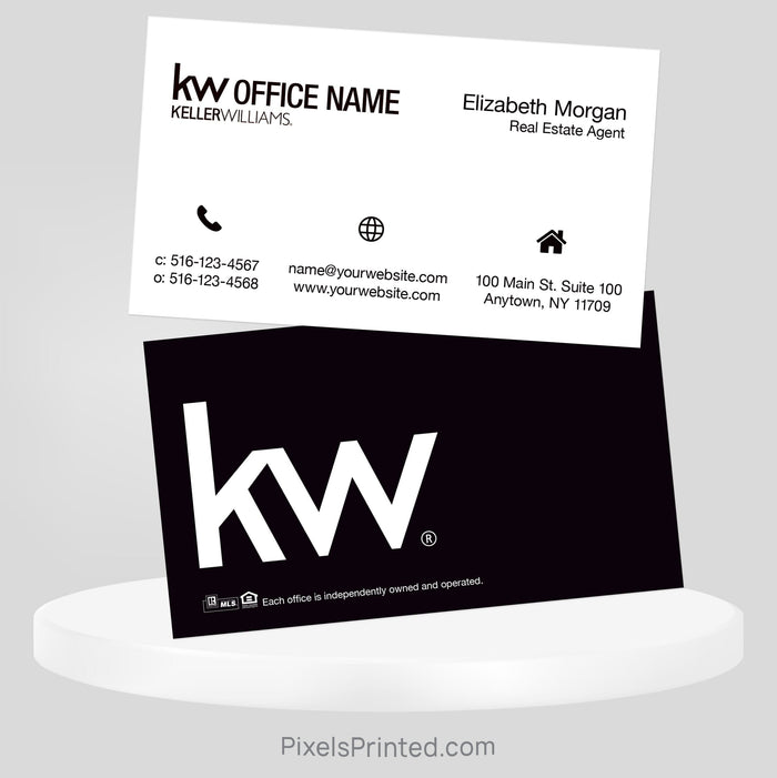 Keller Williams real estate business cards Business Cards PixelsPrinted