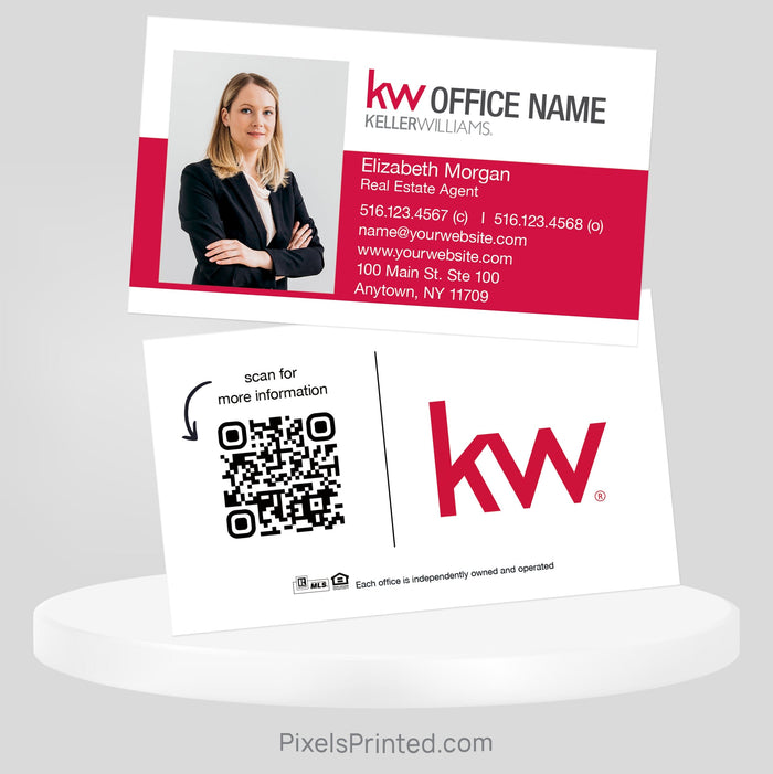 Keller Williams real estate business cards Business Cards PixelsPrinted