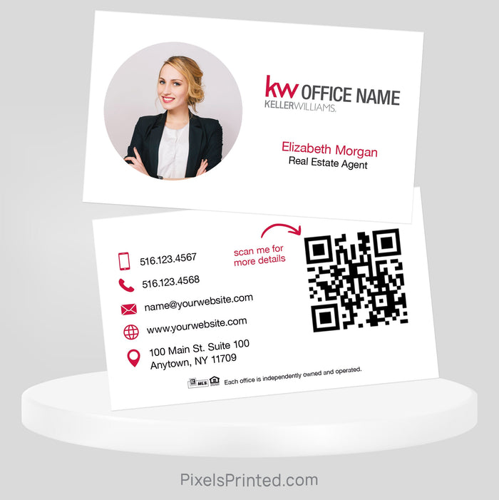 Keller Williams real estate business cards Business Cards PixelsPrinted