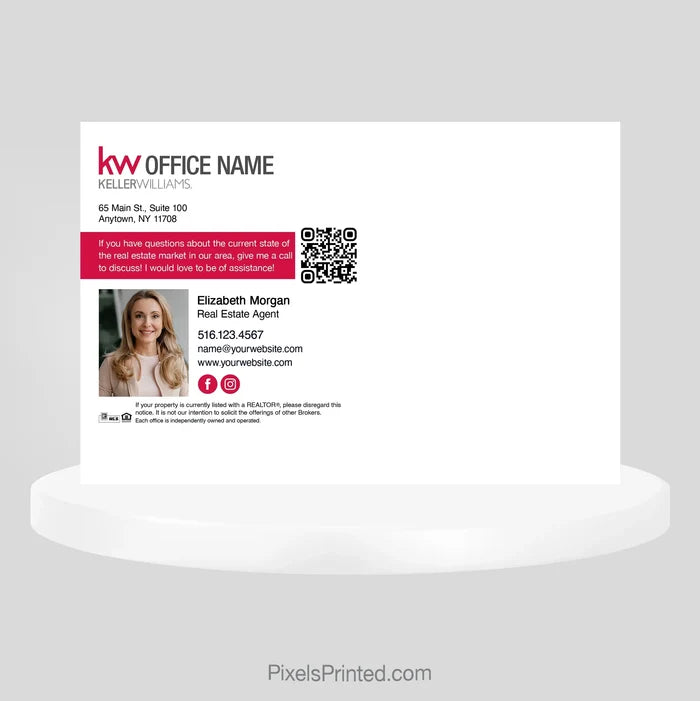 Keller Williams real estate hello spring postcards PixelsPrinted