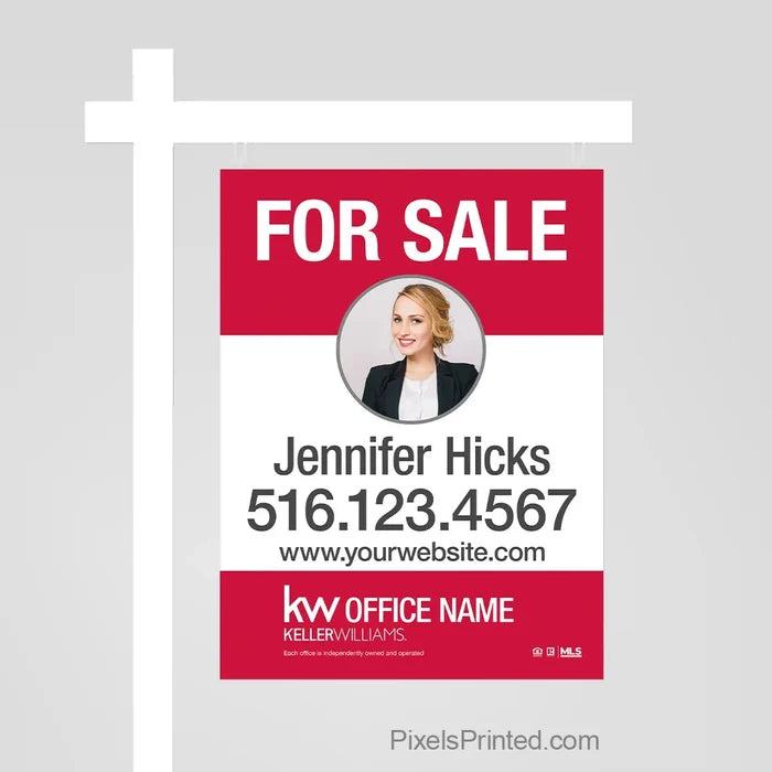 Keller Williams real estate for sale sign panels