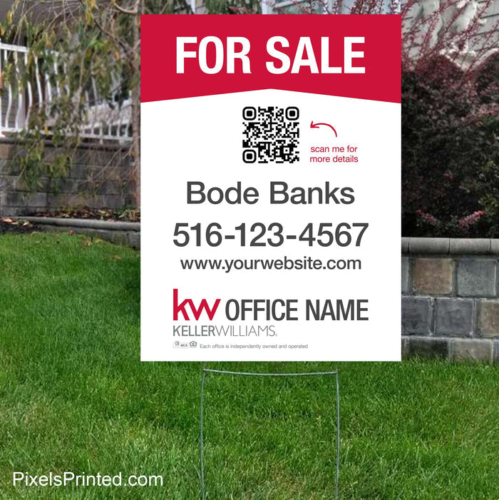 Keller Williams yard signs yard signs PixelsPrinted