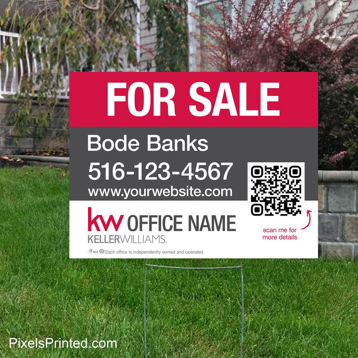 Keller Williams yard signs yard signs PixelsPrinted