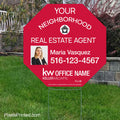 Keller Williams your neighborhood agent yard signs, your neighborhood realtor yard signs