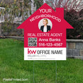 Keller Williams your neighborhood agent yard signs, your neighborhood realtor yard signs