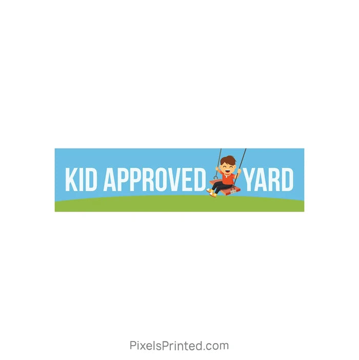kid approved sign riders PixelsPrinted
