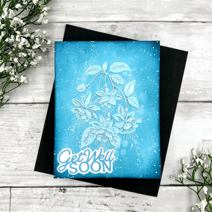 Layered Get Well Soon Etched Dies