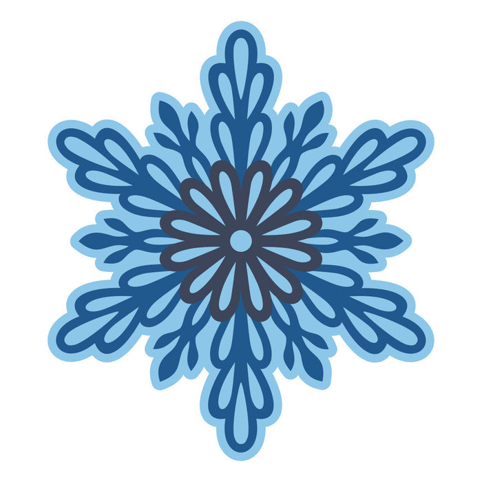 Layered Snowflakes Etched Dies by Lisa Horton