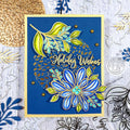 Leaves and Dots Hot Foil Plate