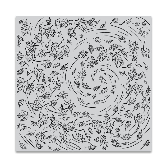 Leaves in the Wind Bold Prints Cling Stamp