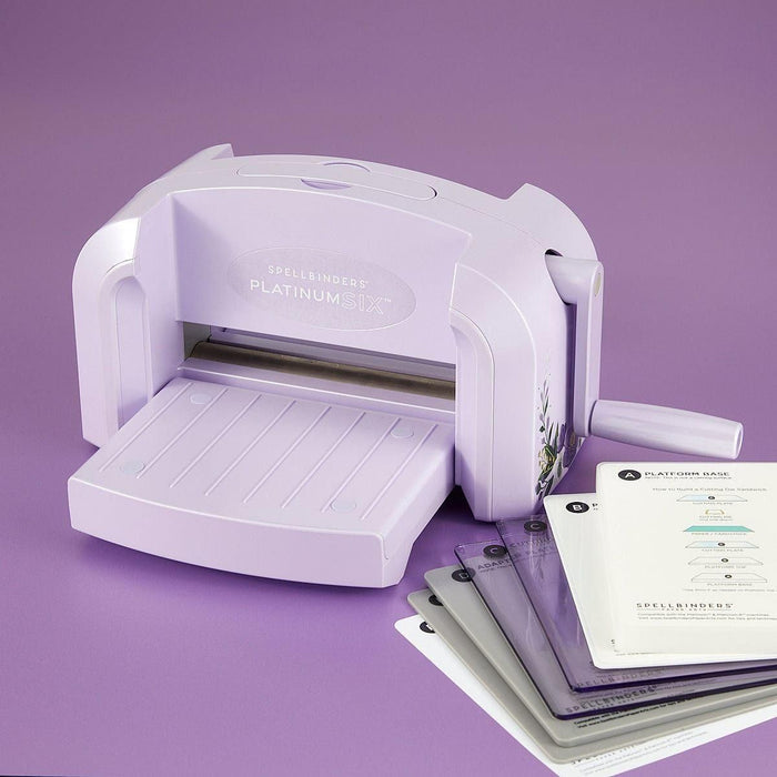 Lilac Shimmer Platinum SIX Die Cutting & Embossing Machine - 6" Platform - Limited Edition