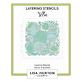 Lisa Horton Crafts - Waves & Bubbles 6" x 6" Layering Stencil