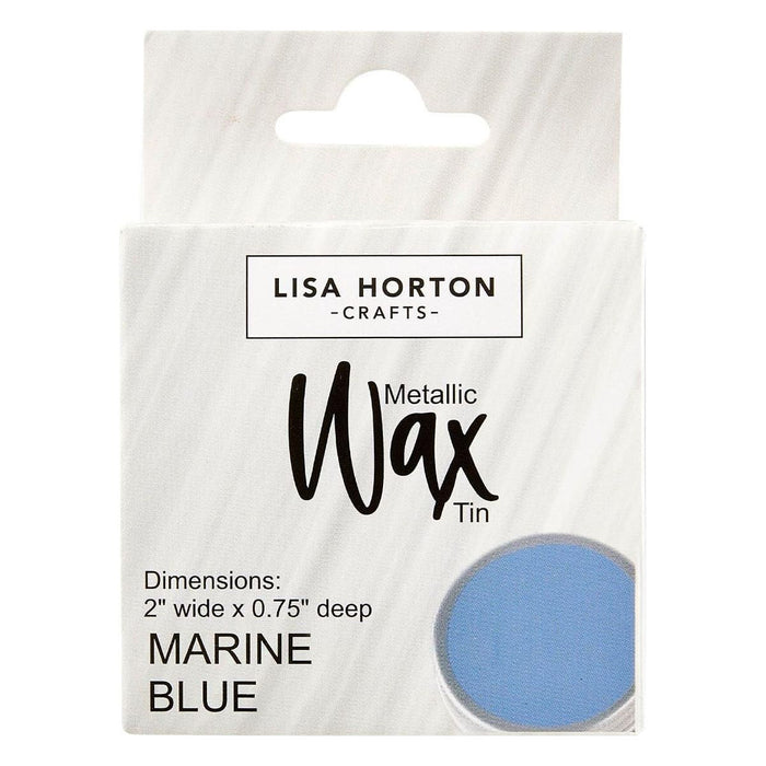 Lisa Horton Crafts Water Based Metallic Wax Tin - Marine Blue #293