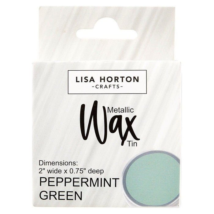 Lisa Horton Crafts Water Based Metallic Wax Tin - Peppermint Green #355