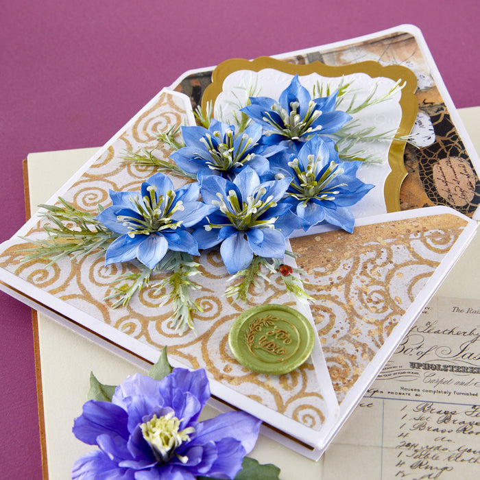 Love-in-a-Mist Etched Dies by Susan Tierney-Cockburn
