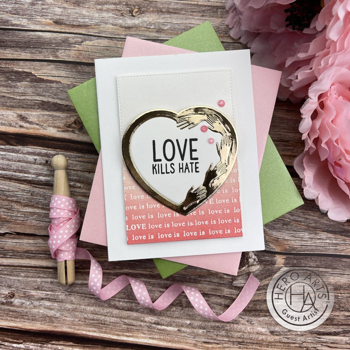 Love Is Love Bold Prints Cling Stamp