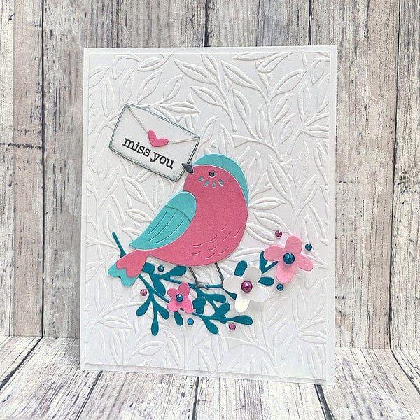 Love Note Bird Etched Dies