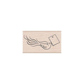 Love Note Bird Woodblock Stamp
