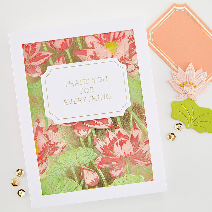 Lovely Labels Letterpress + Foil & Cut