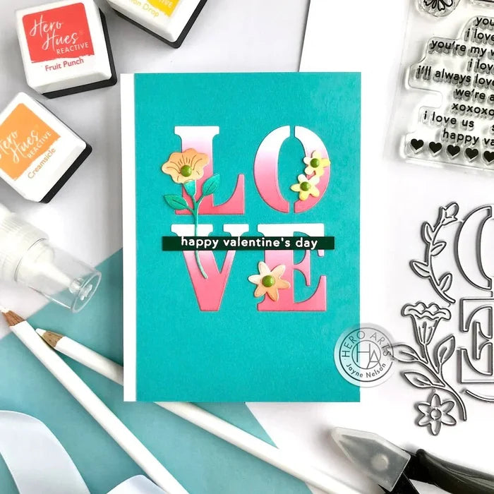 Loving Sentiment Strips Clear Stamp Set