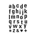 Luggage Lowercase Alphabet Clear Stamp Set