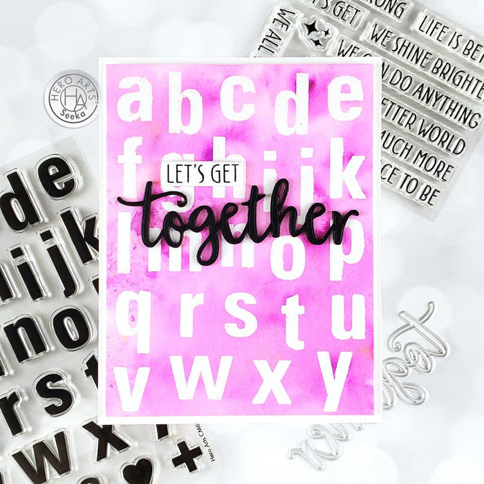 Luggage Lowercase Alphabet Clear Stamp Set