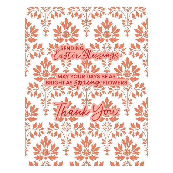 Luxe Damask -  Press & Foil Plate of the Month